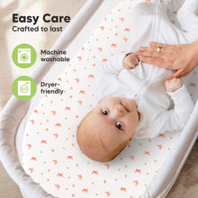 Load image into Gallery viewer, 2-Pack Soothe Fitted Bassinet Sheets (Butterflies)
