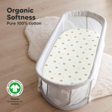 Load image into Gallery viewer, 2-Pack Soothe Fitted Bassinet Sheets (Nibbles/Bruce)
