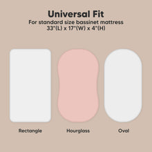 Load image into Gallery viewer, 2-Pack Soothe Fitted Bassinet Sheets (Rose)
