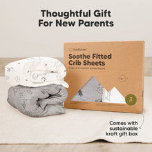 Load image into Gallery viewer, Soothe Fitted Crib Sheet (Rainbow)
