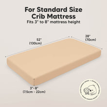 Load image into Gallery viewer, Soothe Fitted Crib Sheet (Toasty)
