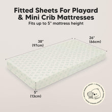 Load image into Gallery viewer, Soothe Fitted Mini Crib Sheet (Fleur)
