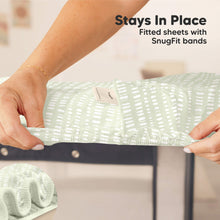 Load image into Gallery viewer, Soothe Fitted Mini Crib Sheet (Fleur)
