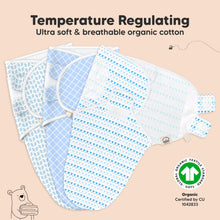 Load image into Gallery viewer, Temperature Regulating
Ultra soft &amp; breathable organic cotton

Organic Certified by CU 1042833
