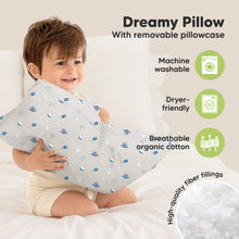 Load image into Gallery viewer, Toddler Pillow with Pillowcase (Cosmo)

