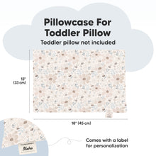 Load image into Gallery viewer, Printed Toddler Pillowcase 13X18&quot; (Flora Vale)
