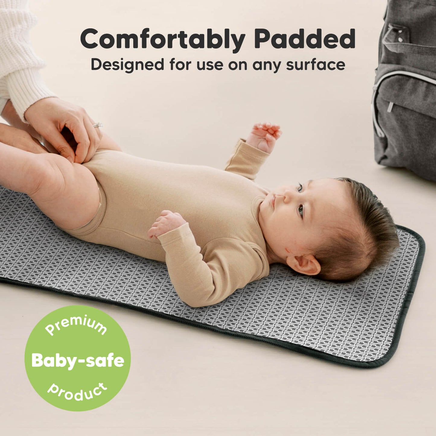 Comfortably Padded, soft support designed for use on any surface. 26281145827514