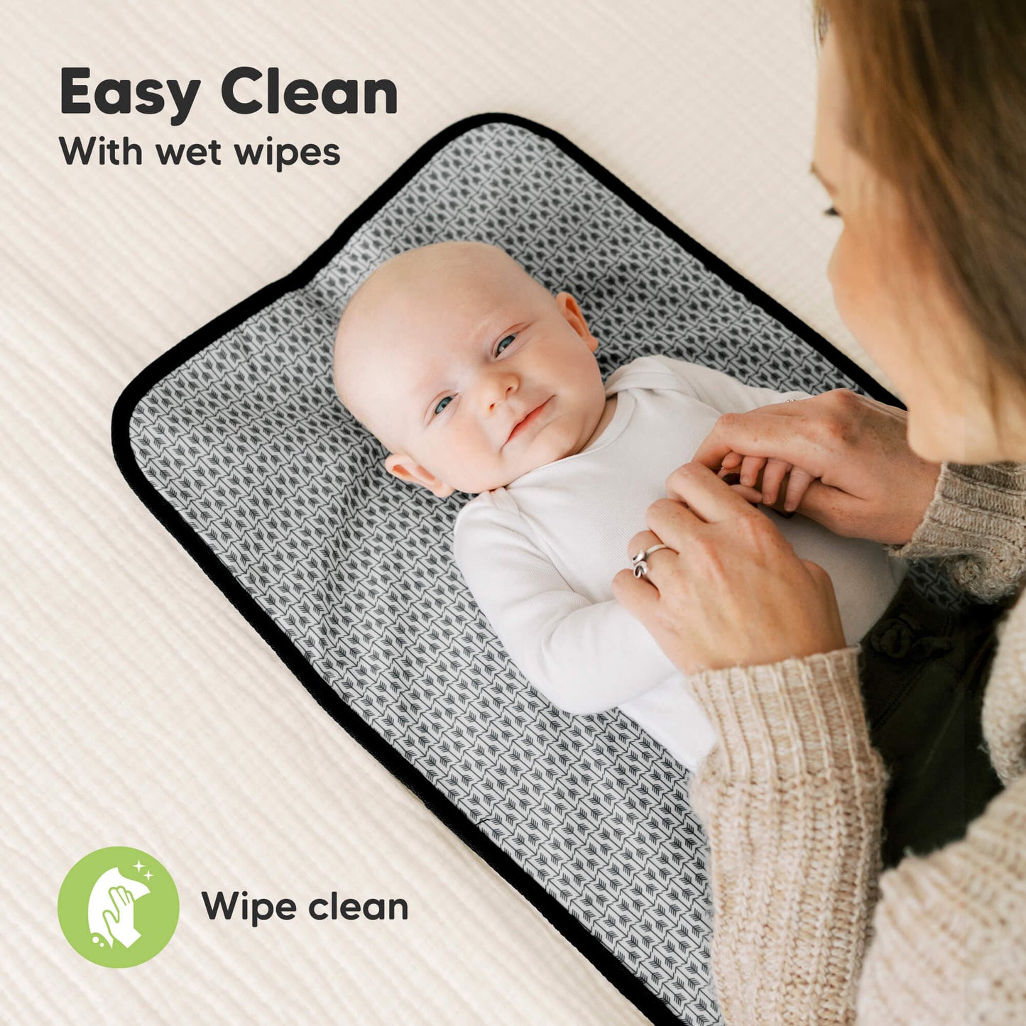 Easy Clean, wipeable surface for quick and hygienic cleanups. 30396110143674