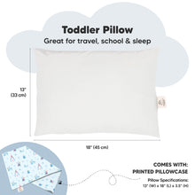 Load image into Gallery viewer, Toddler Pillow with Pillowcase (Enchanted Frost)
