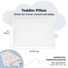 Load image into Gallery viewer, Toddler Pillow with Pillowcase (Forestland)
