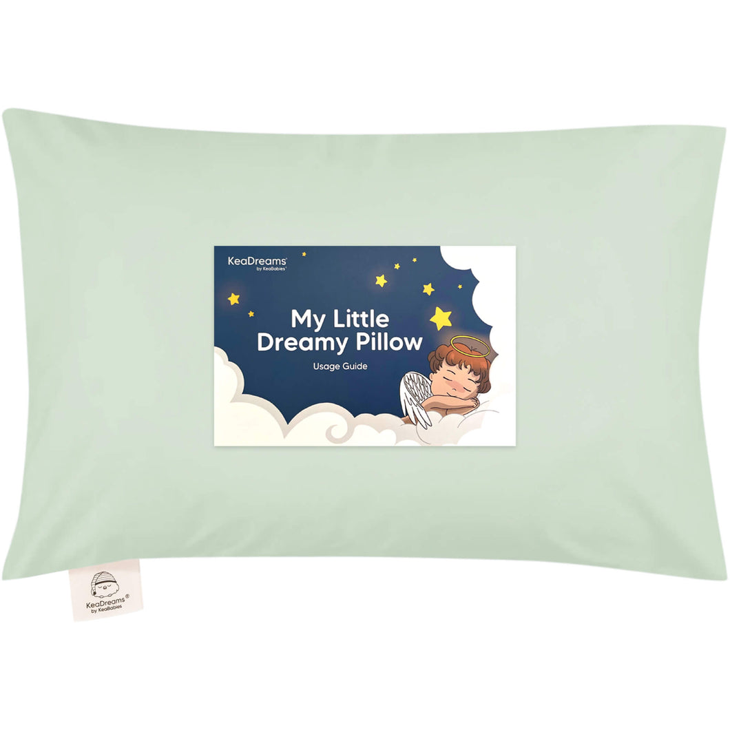 Toddler Pillow with Pillowcase (Sage)