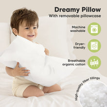 Load image into Gallery viewer, Toddler Pillow with Pillowcase (Bumble Bear)
