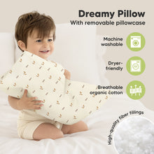 Load image into Gallery viewer, Toddler Pillow with Pillowcase (Fox Tales)
