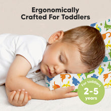 Load image into Gallery viewer, Toddler Pillow with Pillowcase (Happy Dino)
