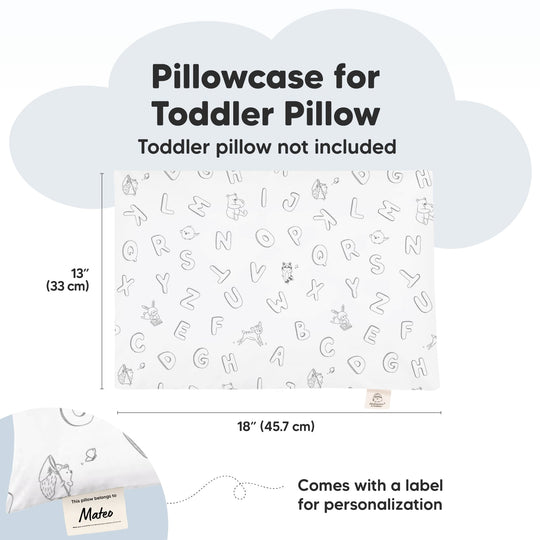Printed Toddler Pillowcase 13X18" (ABC Land)