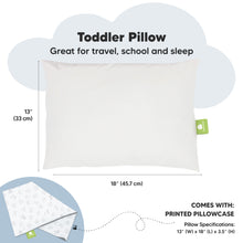 Load image into Gallery viewer, Toddler Pillow with Pillowcase (ABC Land)

