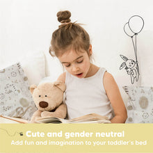 Load image into Gallery viewer, Cute and gender neutral. Add fun and imagination to your toddler's bed
