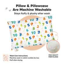 Load image into Gallery viewer, Toddler Pillow with Pillowcase (Dino123)
