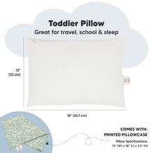 Load image into Gallery viewer, Toddler Pillow with Pillowcase (DinoDood)
