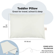 Load image into Gallery viewer, Toddler Pillow with Pillowcase (Pearl Gray)
