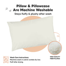 Load image into Gallery viewer, Toddler Pillow with Pillowcase (Pearl Gray)
