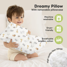 Load image into Gallery viewer, Toddler Pillow with Pillowcase (Safari Echo)
