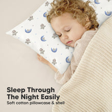 Load image into Gallery viewer, Toddler Pillow with Pillowcase (Space Drift)
