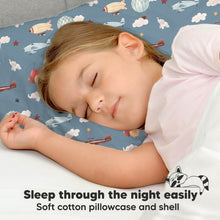 Load image into Gallery viewer, Toddler Pillow with Pillowcase (Up &amp; Away)
