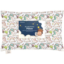 Load image into Gallery viewer, Toddler Pillow with Pillowcase (Unicorn Dreams)
