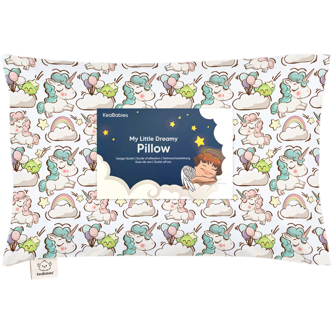 Toddler Pillow with Pillowcase (Unicorn Dreams)