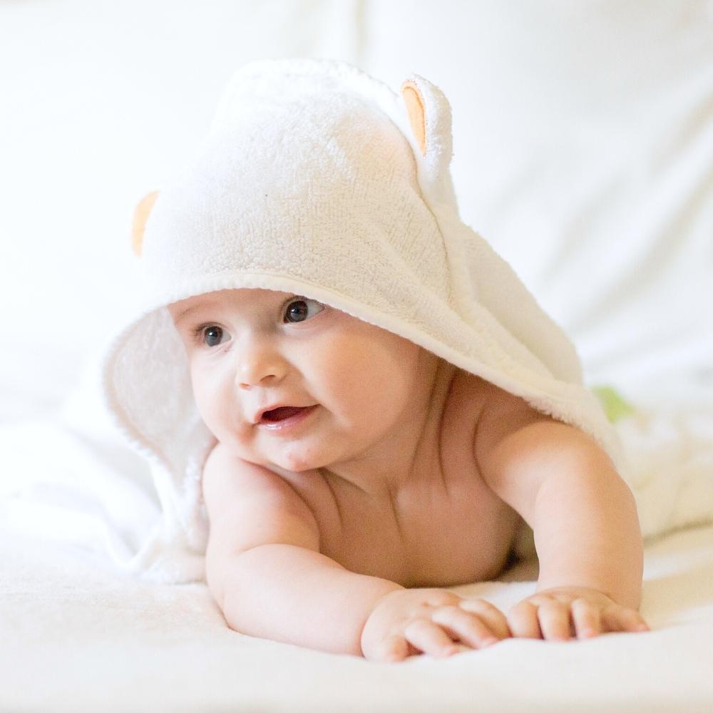 Hooded Waffle Baby Towel  Magic Linen – East Third Collective