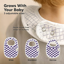 Load image into Gallery viewer, 8-Pack Urban Drool Bibs (Azure)
