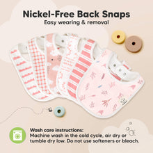 Load image into Gallery viewer, Nickel-Free Back Snaps - Easy wearing &amp; removal. Wash care instructions: machine wash in the cold cycle, air dry or tumble dry low. Do not use softeners or bleach.
