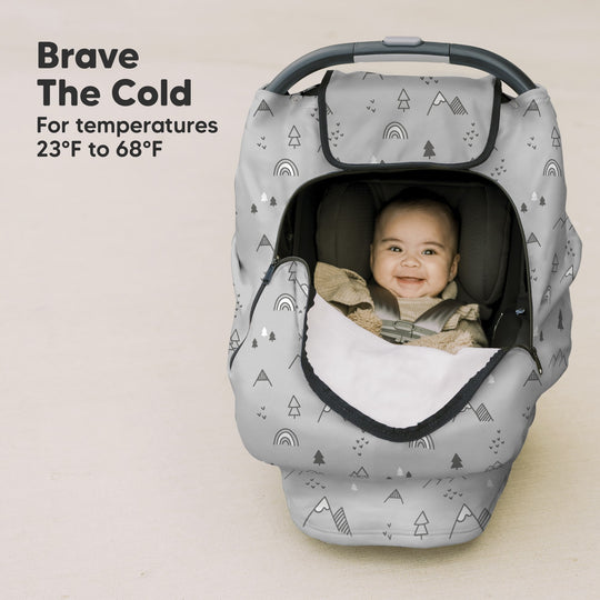 Warmzy Baby Car Seat Cover (Woodland)
