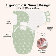 Load image into Gallery viewer, 3-Pack Soothe Zippy Swaddle Wrap (Lunaris)
