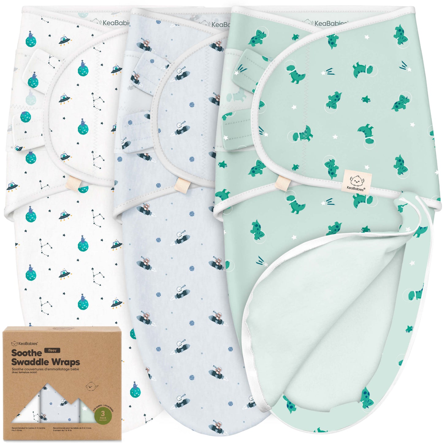 3-Pack Soothe Zippy Swaddle Wrap 28217964462266
