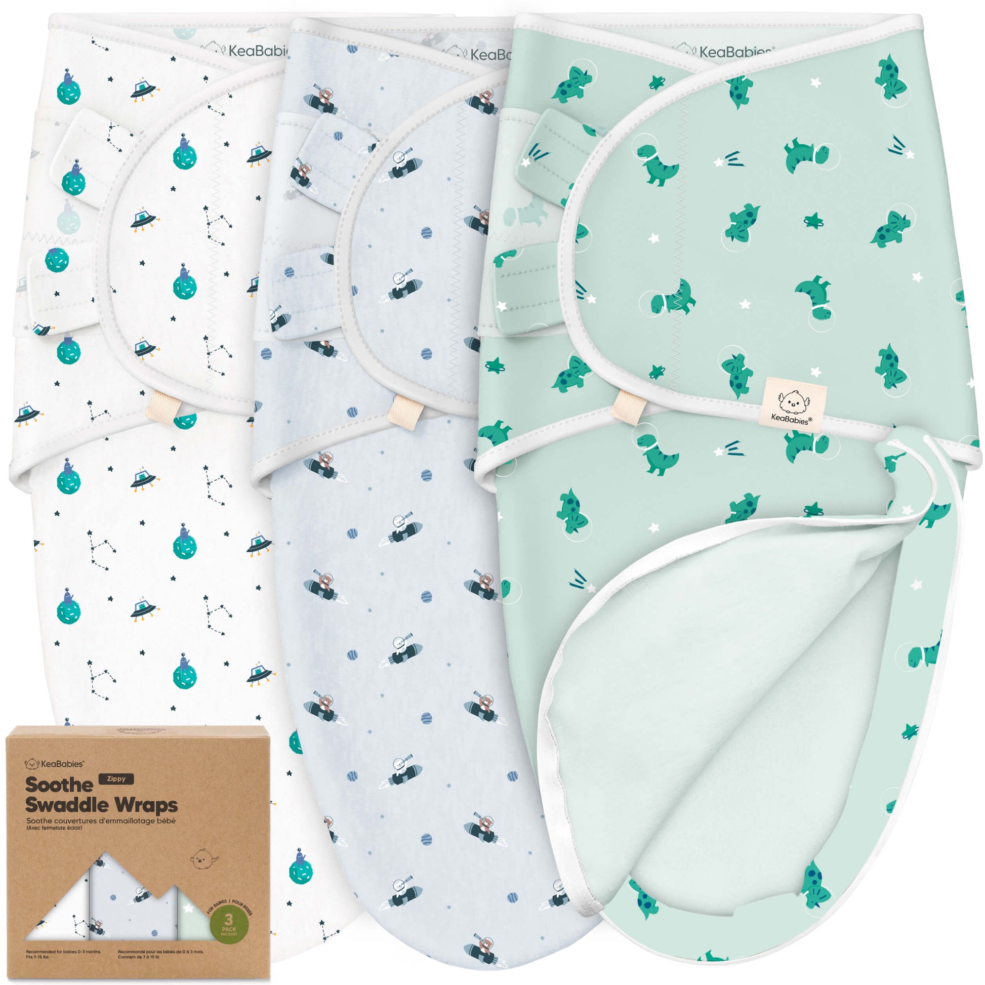 3-Pack Soothe Zippy Swaddle Wrap 28217964462266