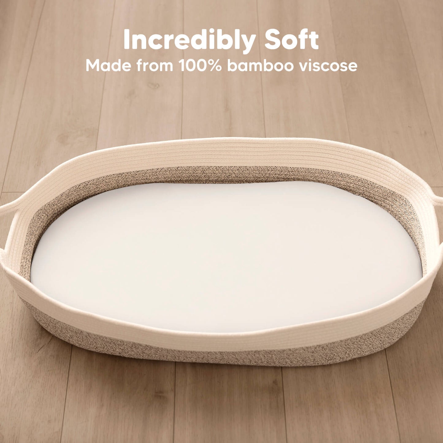 Incredibly soft, made from 100% bamboo viscose.
 26189382647994