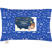 Load image into Gallery viewer, Toddler Pillow with Pillowcase (Off to Space)
