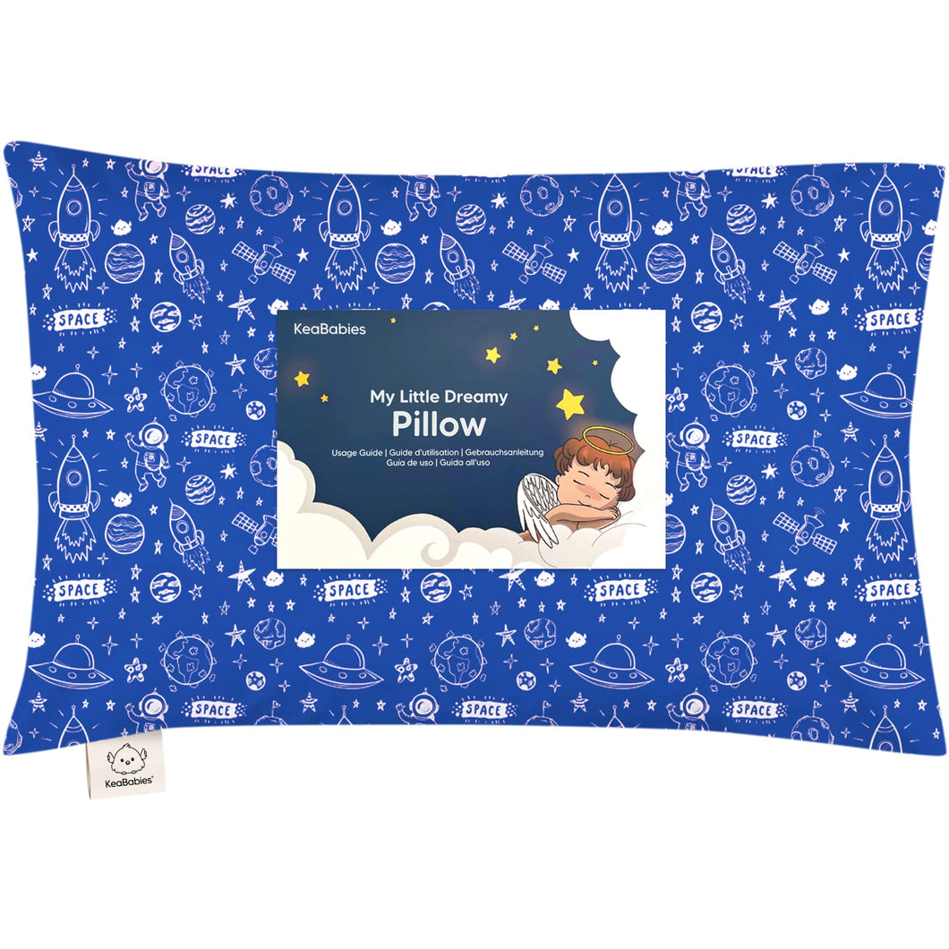 Toddler Pillow with Pillowcase (Off to Space)