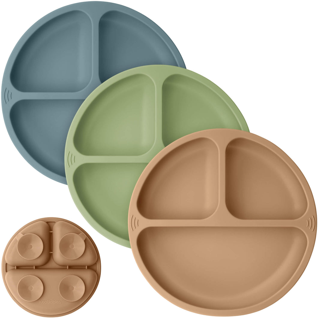 3-Pack Prep Silicone Suction Plates (Desert)