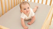 Load and play video in Gallery viewer, Isla Fitted Crib Sheets (Nordic)
