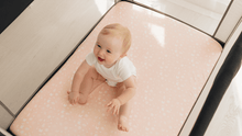 Load and play video in Gallery viewer, 2-Pack Isla [Protect+] Waterproof Mini Crib Sheets
