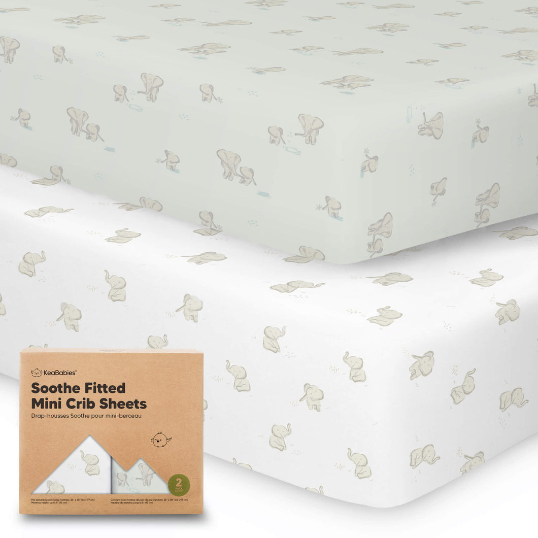 Soothe Fitted Mini Crib Sheet