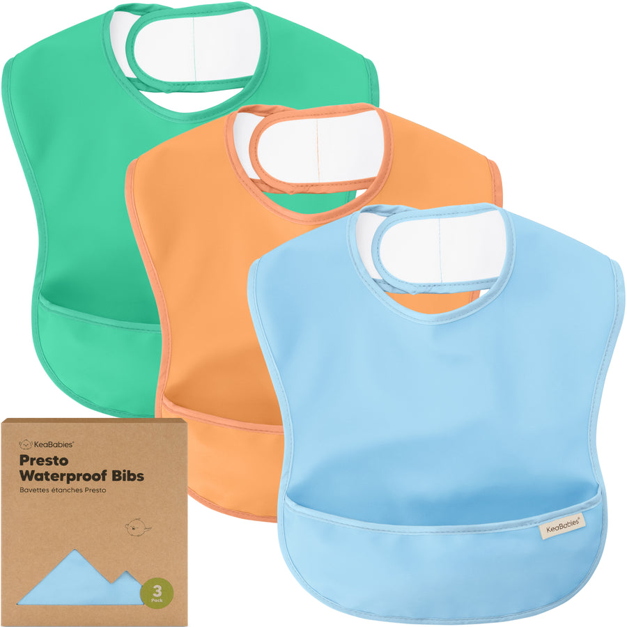 KeaBabies Presto Waterproof Bibs