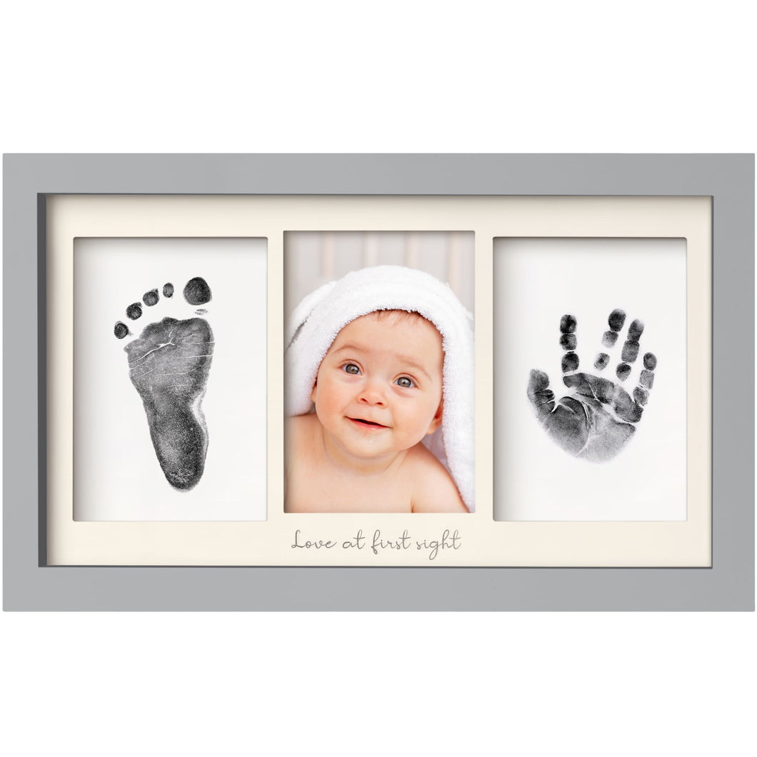 Duo Clean Touch Inkless Hand & Footprint Frame Kit (Cloud Gray)