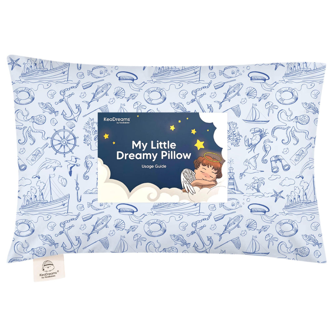 Toddler Pillow with Pillowcase (Nautical)