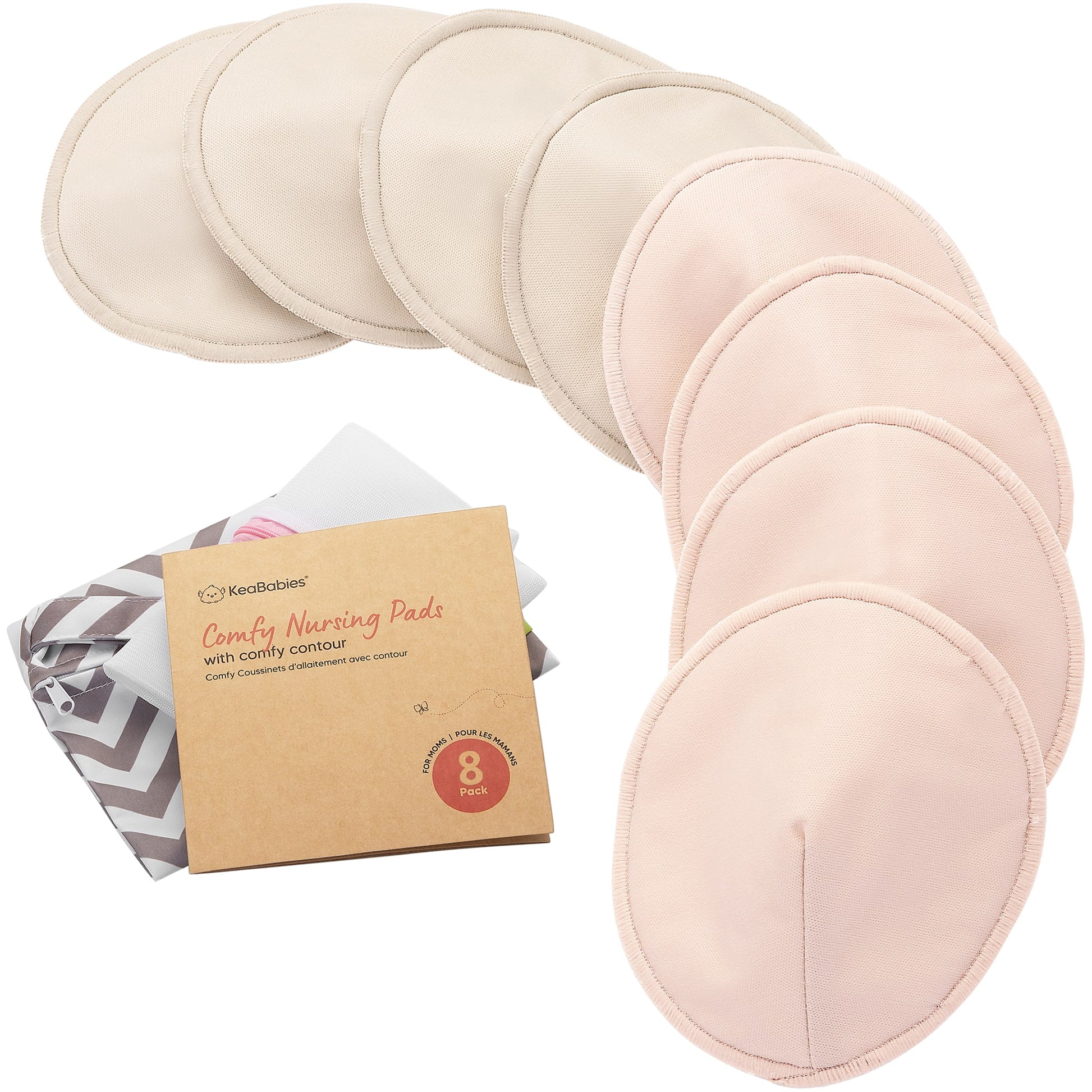 8-Pack Comfy Nursing Pads (Neutrals) 25379981656250
