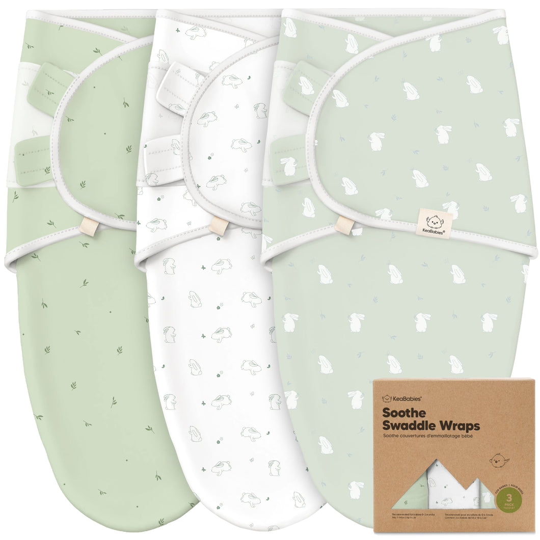 3-Pack Soothe Swaddle Wraps (Bunnies)