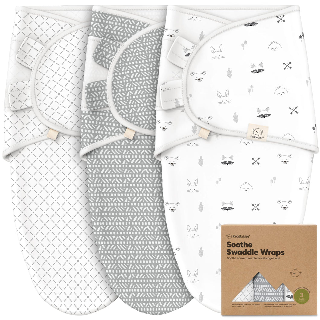 3-Pack Soothe Swaddle Wraps (Nordic)